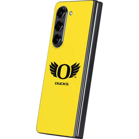 University of Oregon Ducks Yellow Galaxy Z Fold5 5G Skin